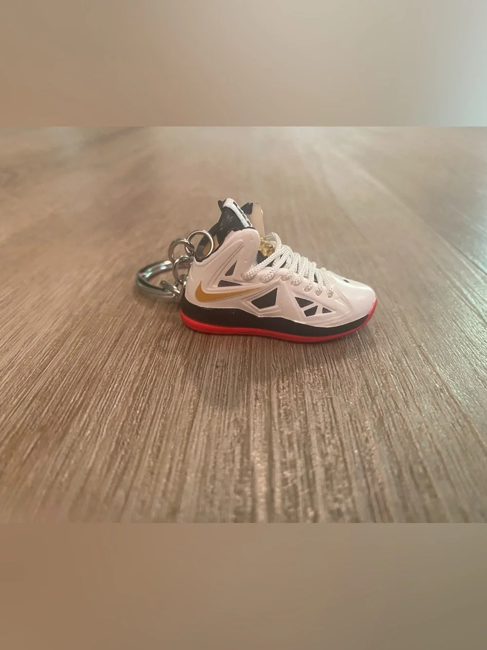 Mini Nike LeBron 10 USA Keychain